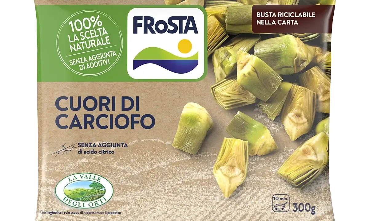 Cuori di carciofo surgelati Frosta, 100% naturali, senza additivi. Ideali per preparare gustosi piatti, scopri come congelare i carciofi per averli sempre pronti.