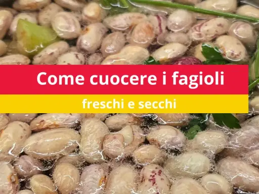 Fagioli borlotti in ammollo, pronti per la cottura. Impara come cuocere i fagioli secchi per un piatto saporito.