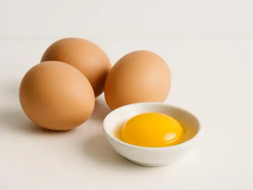 Tre uova intere e un tuorlo in una ciotolina. Quante uova a settimana per una dieta equilibrata?